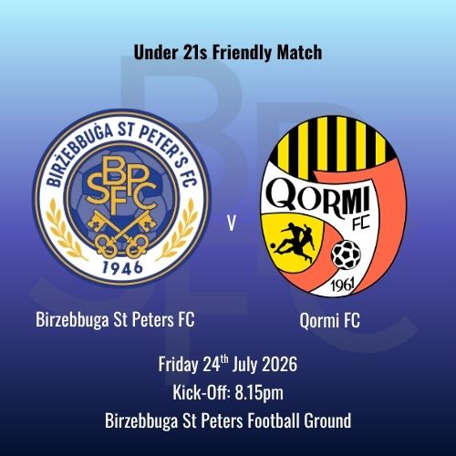 Match Ticket: Youth Team Pre-Season Series versus Qormi FC