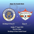 Match Ticket: Youth Team Pre-Season Series versus Balzan FC